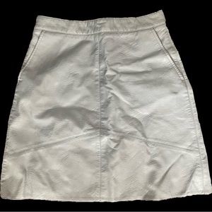 Excellent Condition Blue Faux leather Skirt